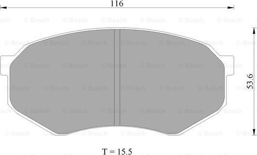 BOSCH 0 986 AB2 016 - Тормозные колодки, дисковые, комплект www.autospares.lv