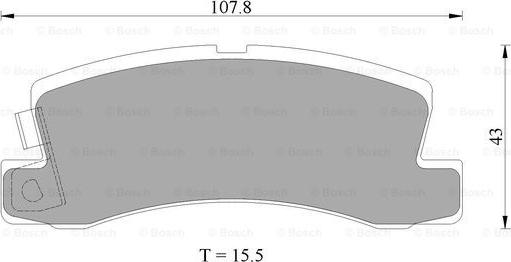 BOSCH 0 986 AB2 010 - Brake Pad Set, disc brake www.autospares.lv