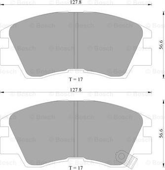 BOSCH 0 986 AB2 013 - Brake Pad Set, disc brake www.autospares.lv