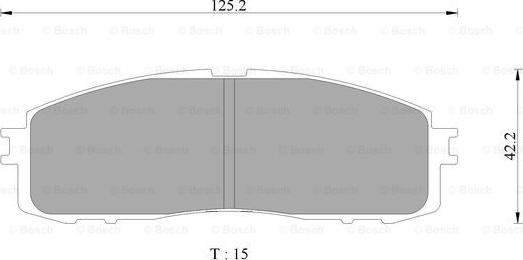 BOSCH 0 986 AB2 080 - Brake Pad Set, disc brake www.autospares.lv