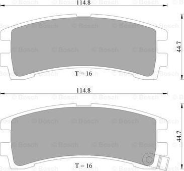 BOSCH 0 986 AB2 034 - Bremžu uzliku kompl., Disku bremzes www.autospares.lv