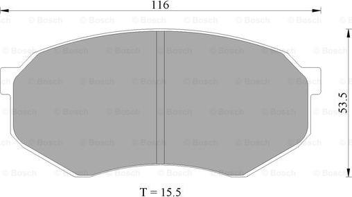 BOSCH 0 986 AB2 037 - Тормозные колодки, дисковые, комплект www.autospares.lv