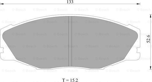 BOSCH 0 986 AB2 025 - Bremžu uzliku kompl., Disku bremzes www.autospares.lv