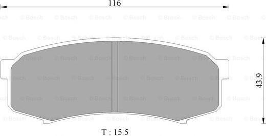 BOSCH 0 986 AB2 074 - Brake Pad Set, disc brake www.autospares.lv