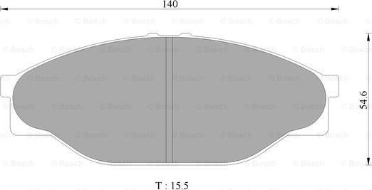 BOSCH 0 986 AB2 071 - Brake Pad Set, disc brake www.autospares.lv