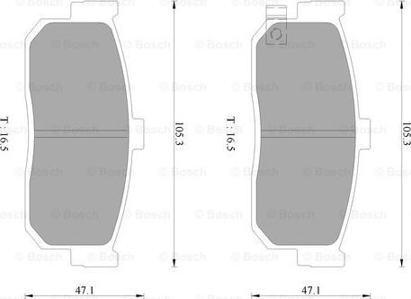 BOSCH 0 986 AB2 078 - Bremžu uzliku kompl., Disku bremzes autospares.lv