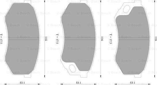 BOSCH 0 986 AB2 399 - Bremžu uzliku kompl., Disku bremzes autospares.lv