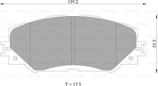 BOSCH 0 986 AB2 396 - Bremžu uzliku kompl., Disku bremzes www.autospares.lv