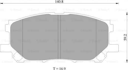 BOSCH 0 986 AB2 391 - Bremžu uzliku kompl., Disku bremzes www.autospares.lv