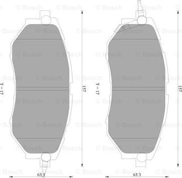 BOSCH 0 986 AB2 393 - Brake Pad Set, disc brake www.autospares.lv