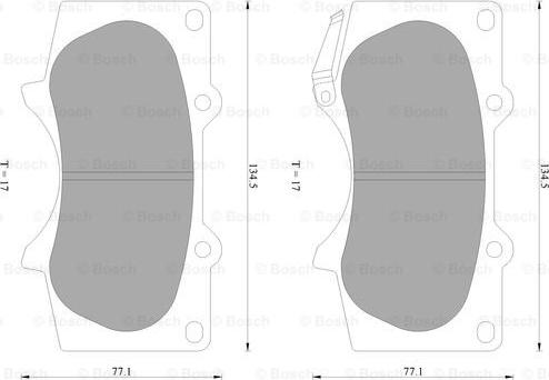 BOSCH 0 986 AB2 392 - Тормозные колодки, дисковые, комплект www.autospares.lv