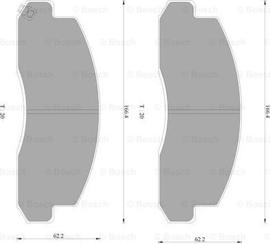 BOSCH 0 986 AB2 348 - Bremžu uzliku kompl., Disku bremzes autospares.lv