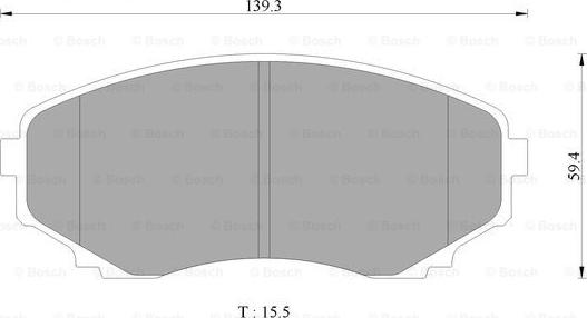 BOSCH 0 986 AB2 358 - Тормозные колодки, дисковые, комплект www.autospares.lv