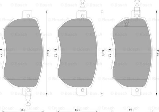 BOSCH 0 986 AB2 369 - Brake Pad Set, disc brake www.autospares.lv