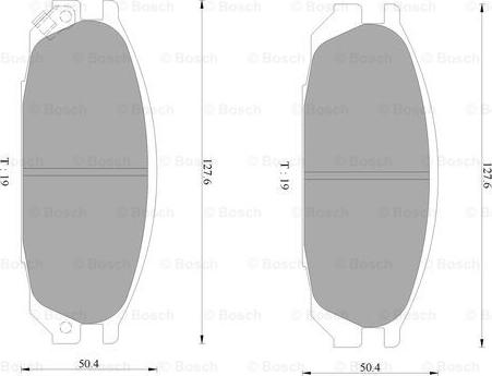 BOSCH 0 986 AB2 312 - Bremžu uzliku kompl., Disku bremzes www.autospares.lv