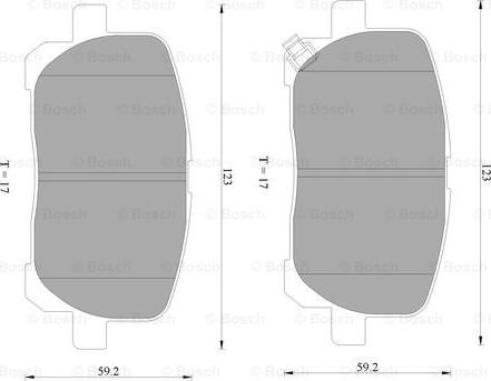 BOSCH 0 986 AB2 386 - Bremžu uzliku kompl., Disku bremzes www.autospares.lv