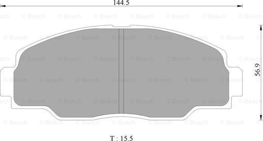 BOSCH 0 986 AB2 339 - Brake Pad Set, disc brake www.autospares.lv