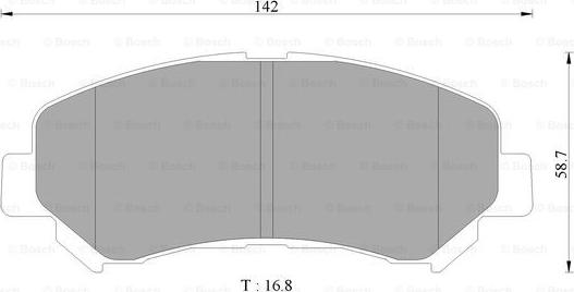 BOSCH 0 986 AB2 375 - Bremžu uzliku kompl., Disku bremzes www.autospares.lv