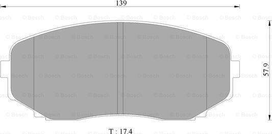 BOSCH 0 986 AB2 373 - Brake Pad Set, disc brake www.autospares.lv