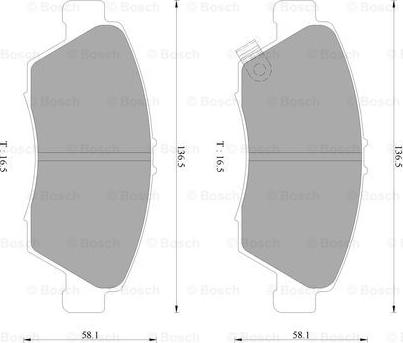 BOSCH 0 986 AB2 377 - Brake Pad Set, disc brake www.autospares.lv