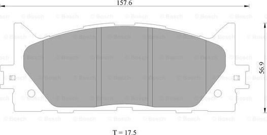 BOSCH 0 986 AB2 299 - Bremžu uzliku kompl., Disku bremzes autospares.lv