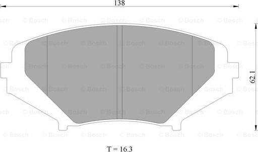 BOSCH 0 986 AB2 294 - Bremžu uzliku kompl., Disku bremzes www.autospares.lv