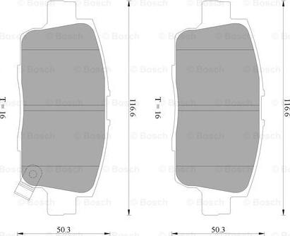 BOSCH 0 986 AB2 295 - Bremžu uzliku kompl., Disku bremzes autospares.lv