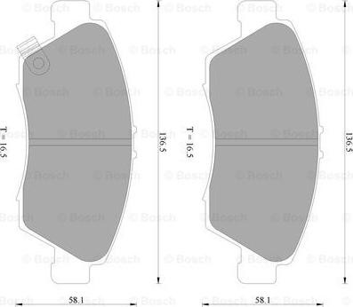 BOSCH 0 986 AB2 291 - Bremžu uzliku kompl., Disku bremzes www.autospares.lv