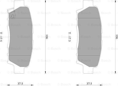 BOSCH 0 986 AB2 246 - Тормозные колодки, дисковые, комплект www.autospares.lv