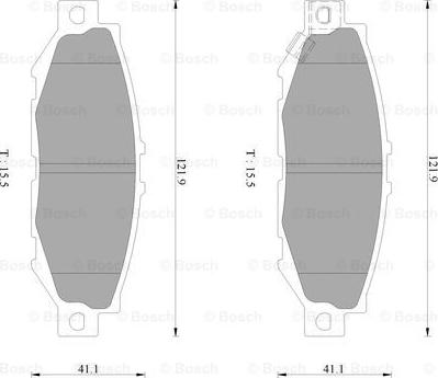 BOSCH 0 986 AB2 243 - Bremžu uzliku kompl., Disku bremzes www.autospares.lv