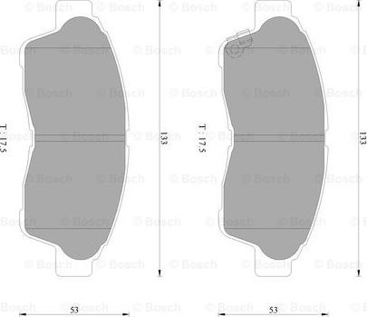 BOSCH 0 986 AB2 242 - Bremžu uzliku kompl., Disku bremzes autospares.lv