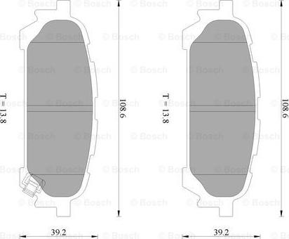 BOSCH 0 986 AB2 261 - Bremžu uzliku kompl., Disku bremzes www.autospares.lv