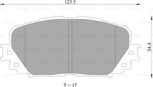 BOSCH 0 986 AB2 268 - Bremžu uzliku kompl., Disku bremzes www.autospares.lv