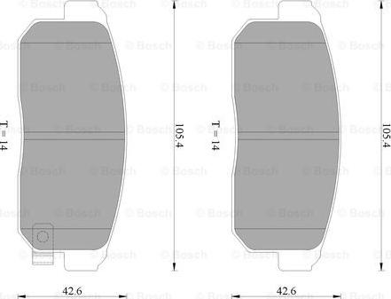 BOSCH 0 986 AB2 262 - Bremžu uzliku kompl., Disku bremzes www.autospares.lv