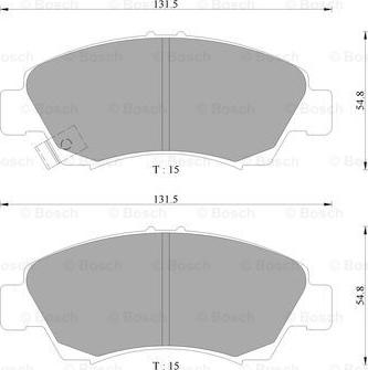 BOSCH 0 986 AB2 216 - Brake Pad Set, disc brake www.autospares.lv