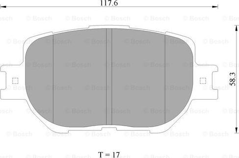 BOSCH 0 986 AB2 284 - Тормозные колодки, дисковые, комплект www.autospares.lv