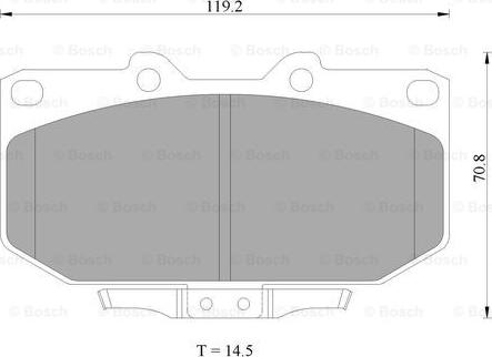 BOSCH 0 986 AB2 280 - Bremžu uzliku kompl., Disku bremzes www.autospares.lv