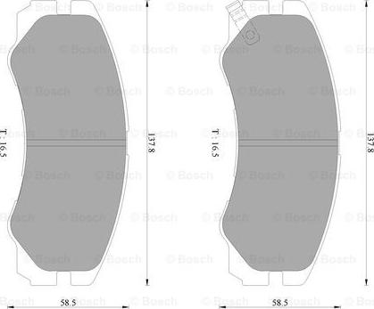 BOSCH 0 986 AB2 234 - Bremžu uzliku kompl., Disku bremzes www.autospares.lv