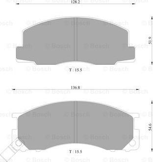 BOSCH 0 986 AB2 229 - Brake Pad Set, disc brake www.autospares.lv