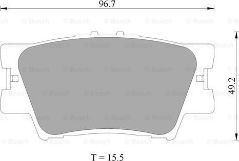 BOSCH 0 986 AB2 271 - Bremžu uzliku kompl., Disku bremzes www.autospares.lv