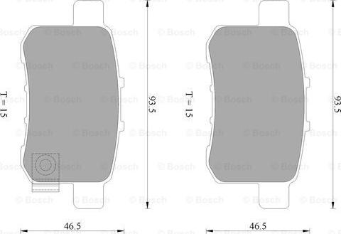 BOSCH 0 986 AB2 273 - Bremžu uzliku kompl., Disku bremzes autospares.lv