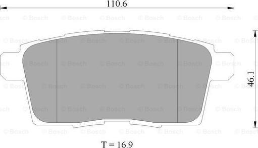 BOSCH 0 986 AB2 272 - Bremžu uzliku kompl., Disku bremzes autospares.lv