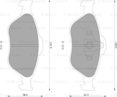 BOSCH 0 986 AB2 779 - Тормозные колодки, дисковые, комплект www.autospares.lv