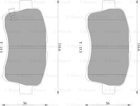 BOSCH 0 986 AB2 778 - Тормозные колодки, дисковые, комплект www.autospares.lv