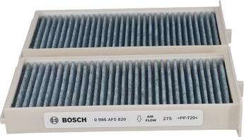 BOSCH 0 986 AF5 820 - Filtrs, Salona telpas gaiss www.autospares.lv