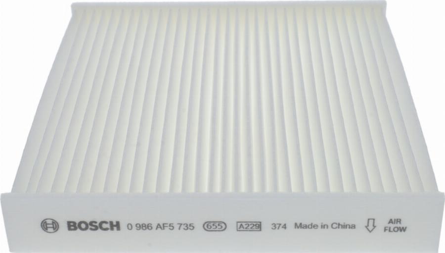 BOSCH 0 986 AF5 735 - Filtrs, Salona telpas gaiss www.autospares.lv