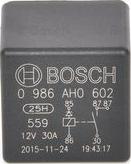 BOSCH 0 986 AH0 602 - Relejs, Darba strāva www.autospares.lv