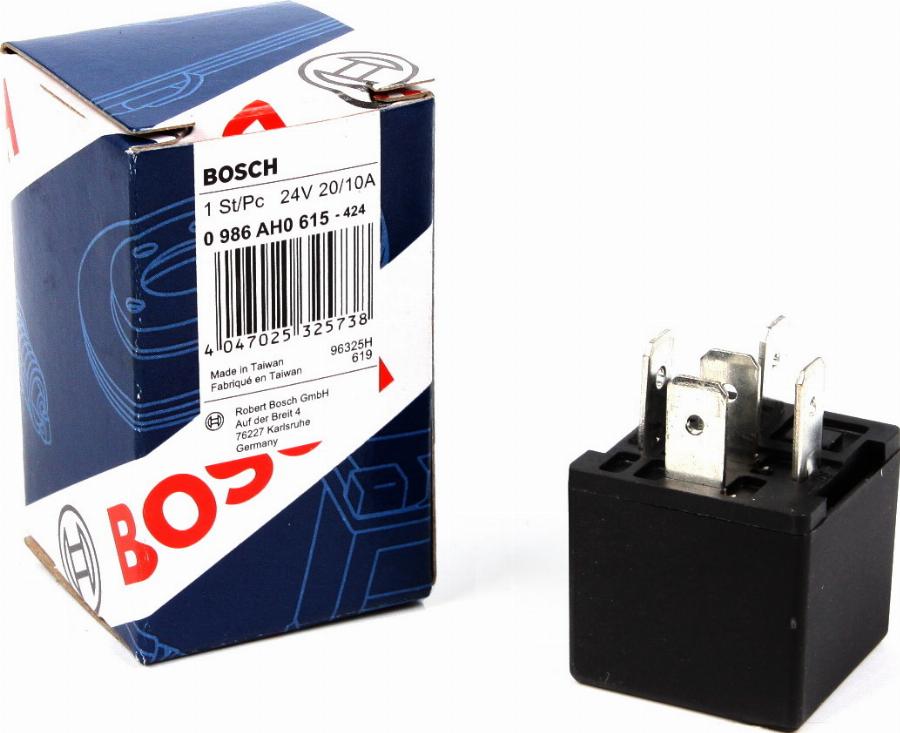 BOSCH 0 986 AH0 615 - Relejs, Bremžu pretbloķēšanas sistēma www.autospares.lv