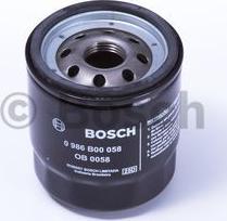 BOSCH 0 986 B00 058 - Eļļas filtrs autospares.lv