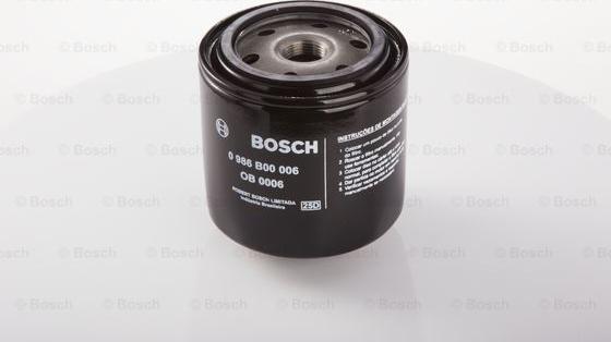 BOSCH 0 986 B00 006 - Eļļas filtrs www.autospares.lv